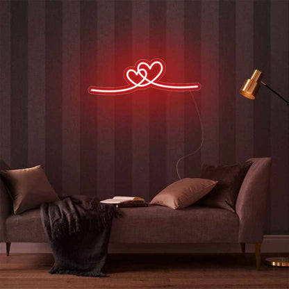 Couple Heart Neon Sign 💞💕❤️