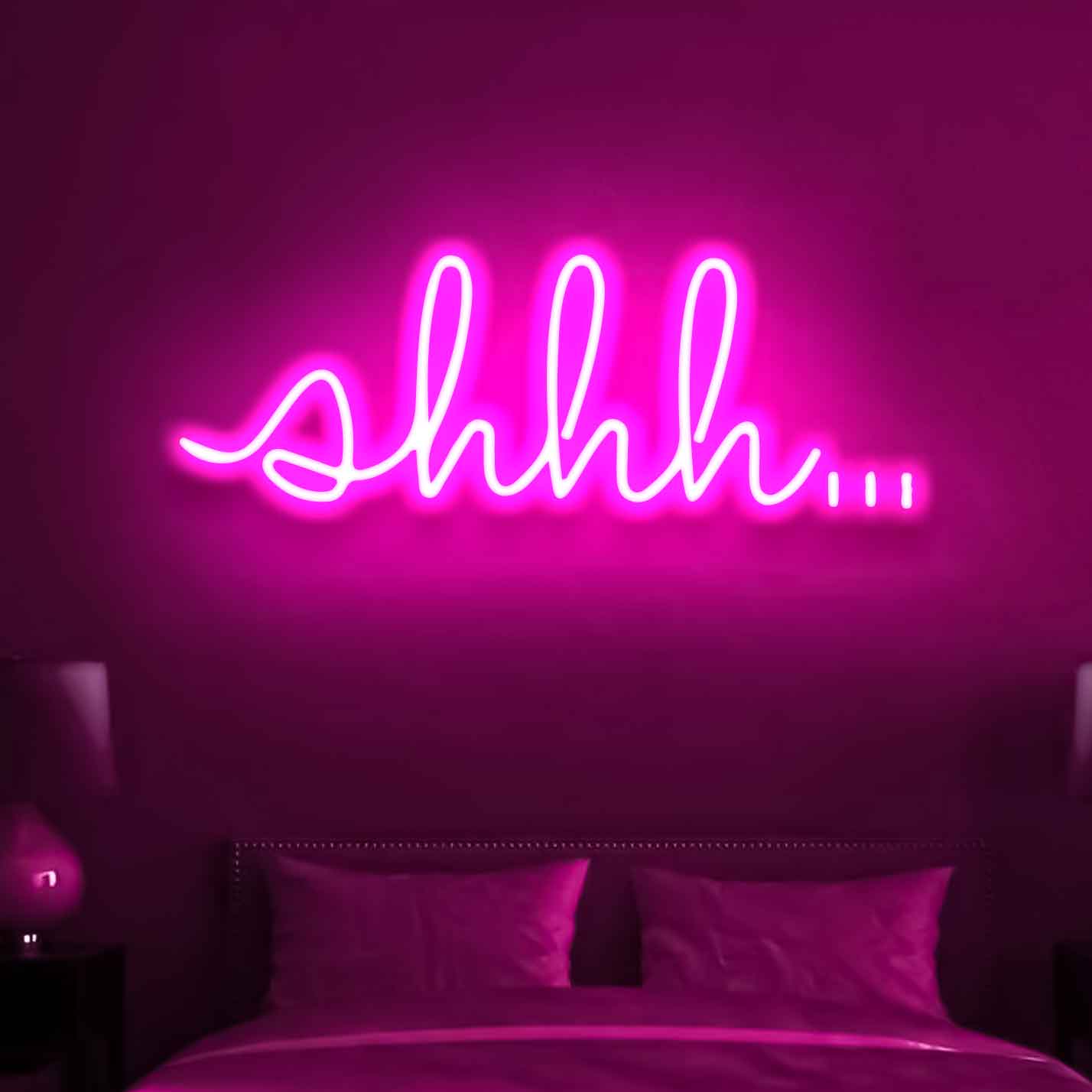 Shhh,,, Neon Sign - Neon Light