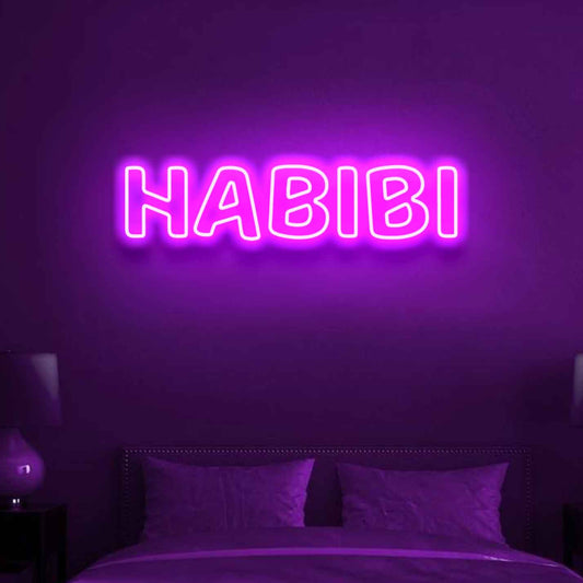 Habibi Neon Sign