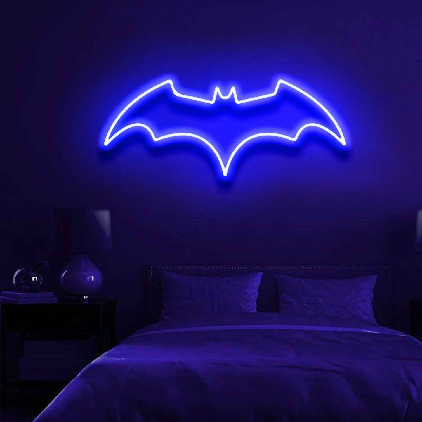 Neon Light Batman Sign - Embrace the Dark Knight with Neon Brilliance