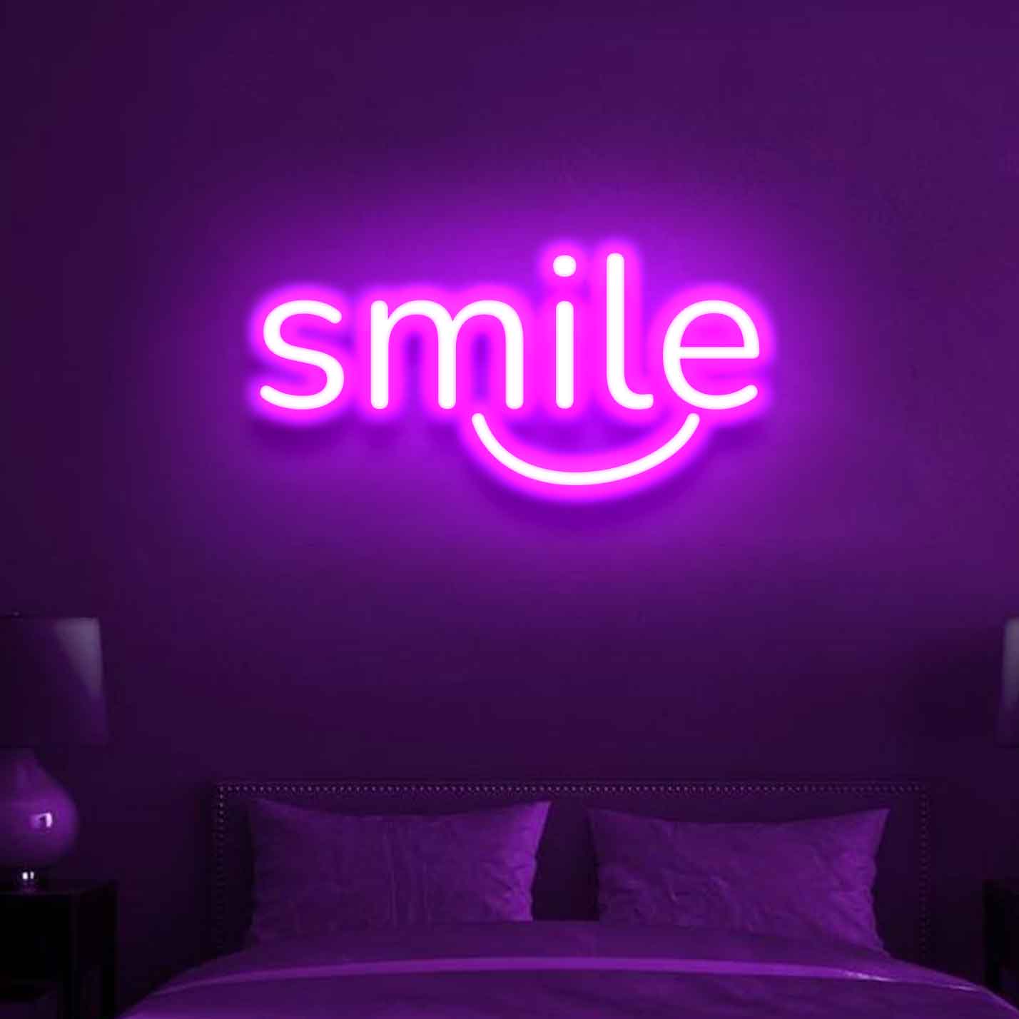 Smile Neon Sign