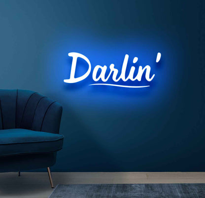 Darlin Neon Sign - Radiate Love with Neon Brilliance