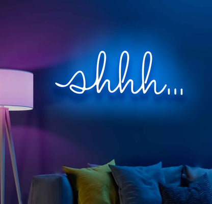 Shhh,,, Neon Sign - Neon Light