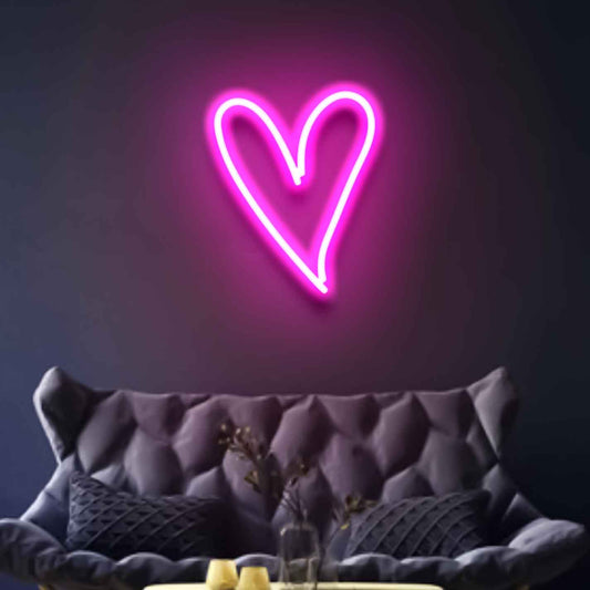 Heart Shape Neon Sign - Neon Light