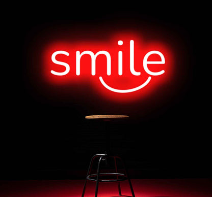 Smile Neon Sign