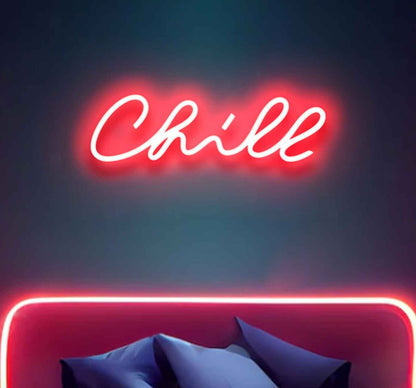 Neon Light Chill Sign - Embrace Relaxation with Chill Neon Sign