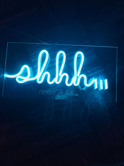 Shhh,,, Neon Sign - Neon Light