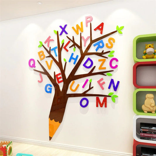 Letters Tree Wall Art