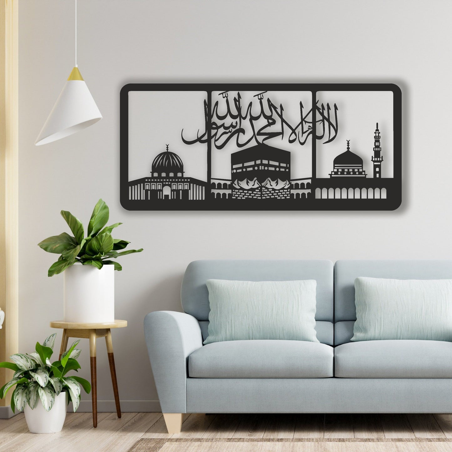 Al Aqsa, Masjid Al Haram, An Nabawi, Word A Tawhid, Kaaba Wall Art