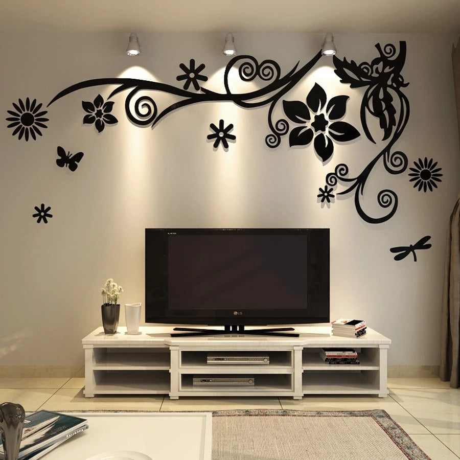 3D Flower Acrylic Wall Decor